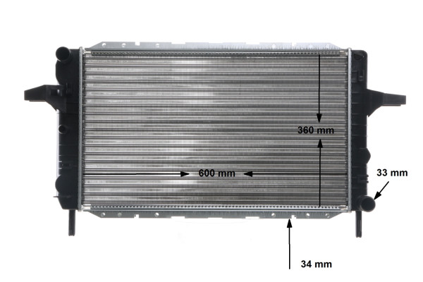 Radiator, engine cooling - CR376000S MAHLE - 1652510, 1648711, 1652505